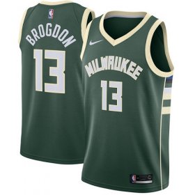 Cheap Youth Milwaukee Bucks #13 Malcolm Brogdon Green Basketball Swingman Icon Edition Jersey