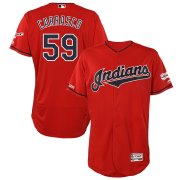 Wholesale Cheap Cleveland Indians #59 Carlos Carrasco Majestic Alternate 2019 All-Star Game Patch Flex Base Player Jersey Scarlet