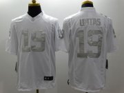 Wholesale Cheap Nike Colts #19 Johnny Unitas White Men's Stitched NFL Limited Platinum Jersey