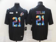 Wholesale Cheap Men's Washington Redskins #21 Sean Taylor Multi-Color Black 2020 NFL Crucial Catch Vapor Untouchable Nike Limited Jersey