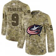 Wholesale Cheap Adidas Blue Jackets #9 Artemi Panarin Camo Authentic Stitched NHL Jersey