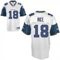 Wholesale Cheap Seahawks #18 Sidney Rice White Stitched NFL Jersey