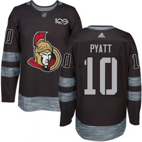 Wholesale Cheap Adidas Senators #10 Tom Pyatt Black 1917-2017 100th Anniversary Stitched NHL Jersey