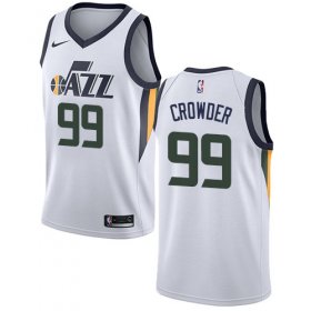 Wholesale Cheap Nike Jazz #99 Jae Crowder White NBA Swingman Association Edition Jersey
