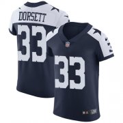 Wholesale Cheap Nike Cowboys #33 Tony Dorsett Navy Blue Thanksgiving Men's Stitched NFL Vapor Untouchable Throwback Elite Jersey