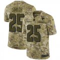 Wholesale Cheap Nike Falcons #25 Ito Smith Camo Men's Stitched NFL Limited 2018 Salute To Service Jersey