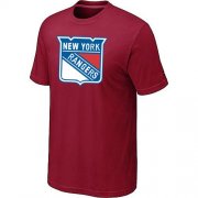 Wholesale Cheap New York Rangers Big & Tall Logo Red NHL T-Shirt
