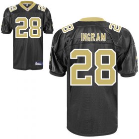 Wholesale Cheap Saints #28 Mark Ingram Black Stitched NFL Jersey