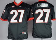 Wholesale Cheap Georgia Bulldogs #27 Nick Chubb 2014 Black Limited Jersey