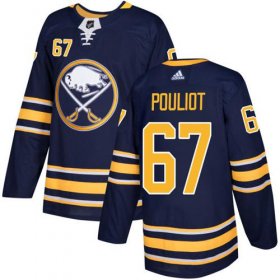 Wholesale Cheap Adidas Sabres #67 Benoit Pouliot Navy Blue Home Authentic Stitched NHL Jersey