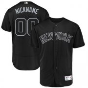 Wholesale Cheap New York Yankees Majestic 2019 Players' Weekend Flex Base Authentic Roster Custom Jersey Black