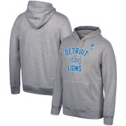 Wholesale Cheap Detroit Lions Mitchell & Ness Team History Pullover Hoodie Gray