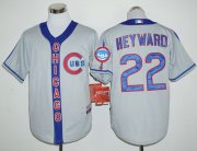 Wholesale Cheap Cubs #22 Jason Heyward Grey Cooperstown Stitched MLB Jersey