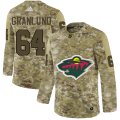Wholesale Cheap Adidas Wild #64 Mikael Granlund Camo Authentic Stitched NHL Jersey