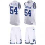 Wholesale Cheap Nike Cowboys #54 Randy White White Men's Stitched NFL Limited Tank Top Suit Jersey