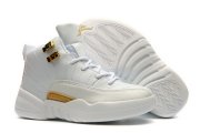 Wholesale Cheap Kids' Air Jordan 12 Shoes White/Gold
