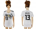 Wholesale Cheap Women's Germany #13 Ballack White Home Soccer Country Jersey