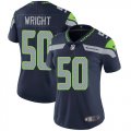 Wholesale Cheap Nike Seahawks #50 K.J. Wright Steel Blue Team Color Women's Stitched NFL Vapor Untouchable Limited Jersey