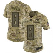 Wholesale Cheap Nike Buccaneers #8 Bradley Pinion Camo Women's Stitched NFL Limited 2018 Salute To Service Jersey