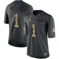 Wholesale Cheap Nike Cardinals #1 Kyler Murray Black Men's Stitched NFL Limited 2016 Salute to Service Jersey
