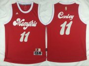 Wholesale Cheap Men's Memphis Grizzlies #11 Mike Conley Revolution 30 Swingman 2015-16 Retro Red Jersey