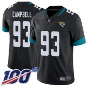Wholesale Cheap Nike Jaguars #93 Calais Campbell Black Team Color Men's Stitched NFL 100th Season Vapor Limited Jersey