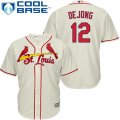 Wholesale Cheap Cardinals #12 Paul DeJong Cream New Cool Base Stitched MLB Jersey