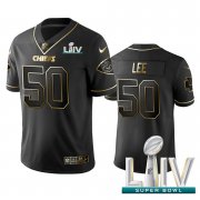 Wholesale Cheap Nike Chiefs #50 Darron Lee Black Golden Super Bowl LIV 2020 Limited Edition Stitched NFL Jersey