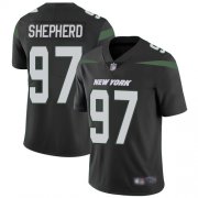 Wholesale Cheap Nike Jets #97 Nathan Shepherd Black Alternate Men's Stitched NFL Vapor Untouchable Limited Jersey