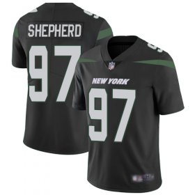 Wholesale Cheap Nike Jets #97 Nathan Shepherd Black Alternate Men\'s Stitched NFL Vapor Untouchable Limited Jersey