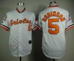 Wholesale Cheap Mitchell And Ness 1989 Orioles #5 Brooks Robinson White Throwback Stitched MLB Jersey