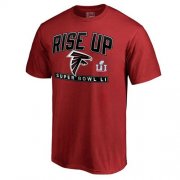 Wholesale Cheap Men's Atlanta Falcons Pro Line by Fanatics Branded Red Super Bowl LI Bound Go T-Shirt