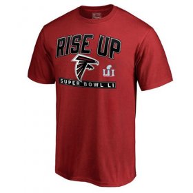 Wholesale Cheap Men\'s Atlanta Falcons Pro Line by Fanatics Branded Red Super Bowl LI Bound Go T-Shirt