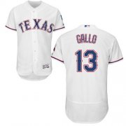 Wholesale Cheap Rangers #13 Joey Gallo White Flexbase Authentic Collection Stitched MLB Jersey