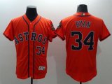 Wholesale Cheap Astros #34 Nolan Ryan Orange Flexbase Authentic Collection Stitched MLB Jersey