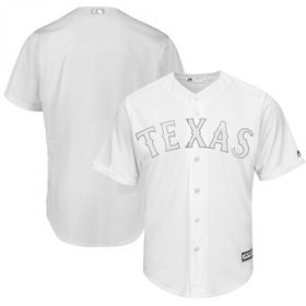 Wholesale Cheap Texas Rangers Blank Majestic 2019 Players\' Weekend Cool Base Team Jersey White