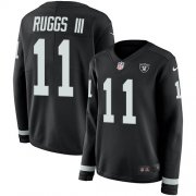 Wholesale Cheap Nike Raiders #11 Henry Ruggs III Black Team Color Women's Stitched NFL Limited Therma Long Sleeve Jersey