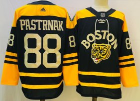 Cheap Men\'s Boston Bruins #88 David Pastrnak Black Classic Primegreen Stitched Jersey