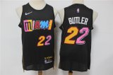 Wholesale Cheap Men's Miami Heat #22 Jimmy Butler Black Diamond 2022 City Edition Swingman Stitched Jersey With Sponsor
