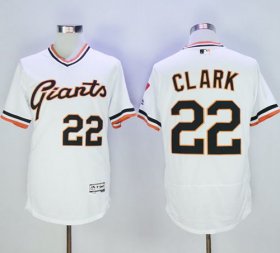 Wholesale Cheap Giants #22 Will Clark White Flexbase Authentic Collection Cooperstown Stitched MLB Jersey