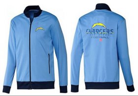 Wholesale Cheap NFL Los Angeles Chargers Victory Jacket Light Blue