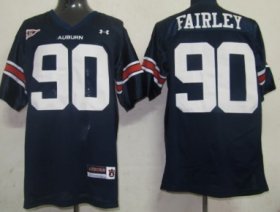 Wholesale Cheap Auburn Tigers #90 Nick Fairley Navy Blue Jersey