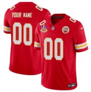Cheap Men's Kansas City Chiefs Active Player Custom Red 2024 F.U.S.E. Super Bowl LVIII Patch With NKH Patch Vapor Untouchable Limited Football Stitched Jersey