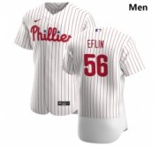 Wholesale Cheap Philadelphia Phillies 56 Zach Eflin Men Nike White Home 2020 Authentic Player MLB Jersey