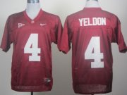 Wholesale Cheap Alabama Crimson Tide #4 T.J Yeldon Red Jersey