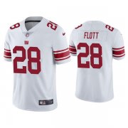 Wholesale Cheap Men's New York Giants #28 Cordale Flott White Vapor Untouchable Limited Stitched NFL Jersey