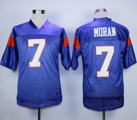 Wholesale Cheap Blue Mountain State #7 Alex Moran Blue Stitched Football Jersey