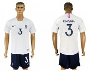 Wholesale Cheap France #3 Kimpembe Away Soccer Country Jersey