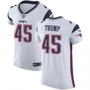 Wholesale Cheap Nike Patriots #45 Donald Trump White Men's Stitched NFL Vapor Untouchable Elite Jersey