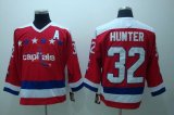 Wholesale Cheap Capitals #32 Hunter Stitched CCM Throwback Red NHL Jersey